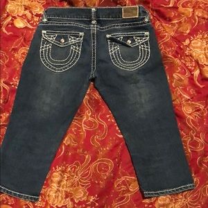 True religion jeans, size 32, Capri length